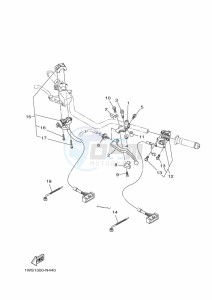 MT-07 ABS MTN690-U (B8M2) drawing HANDLE SWITCH & LEVER