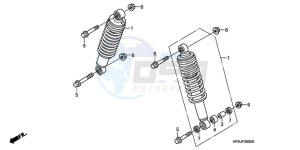 TRX500FPE9 Australia - (U / PS) drawing FRONT CUSHION