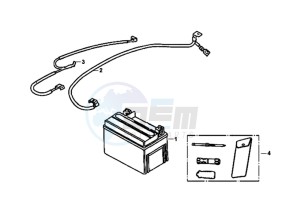 JET 14 125I/X8A L7 drawing BATTERY / TOOLKIT