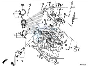 CB1100CAH UK - (E) drawing MARK (CB1100CA/ CAD/ NA/ NAD)