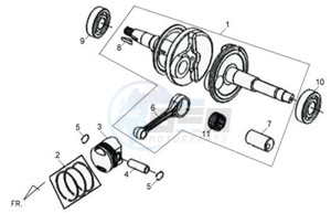 ORBIT 50 2T NAKED drawing CRANKSHAFT