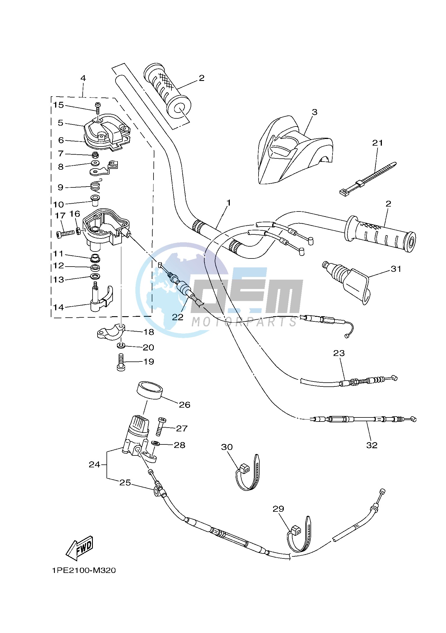 STEERING HANDLE & CABLE