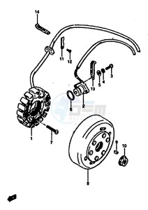 RG500 (E1) Gamma drawing MAGNETO