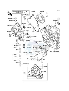 KVF650 4x4 KVF650D6F EU GB drawing Engine Cover(s)