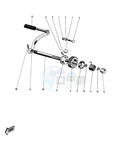 F3 [BUSHWHACKER] 175 [BUSHWHACKER] drawing KICKSTARTER MECHANISM