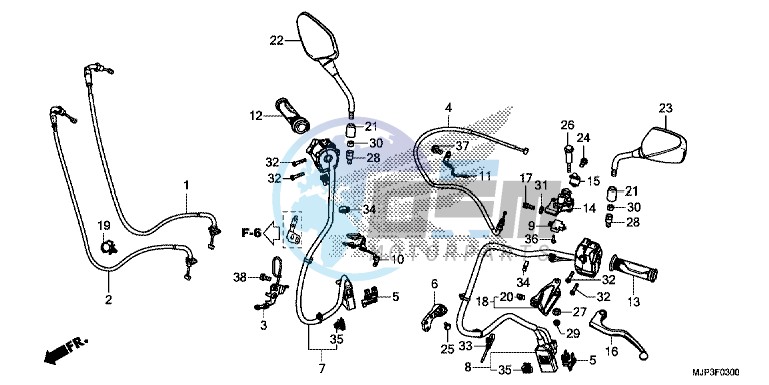 HANDLE LEVER/SWITCH/CABLE (CRF1000/CRF1000A)