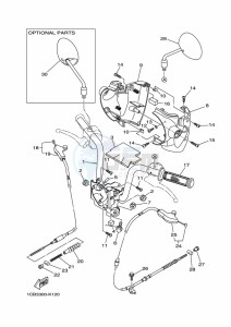 ED06 drawing STEERING HANDLE & CABLE