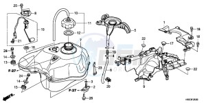 TRX500FMC ED drawing FUEL TANK