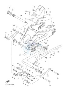 YZF-R6 600 R6 (2CXE 2CXF) drawing REAR ARM