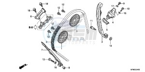 CB1000RAD CB1000R ABS E drawing CAM CHAIN/ TENSIONER