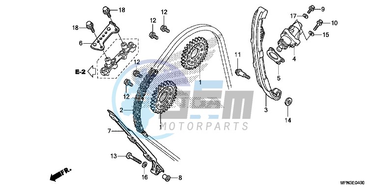 CAM CHAIN/ TENSIONER