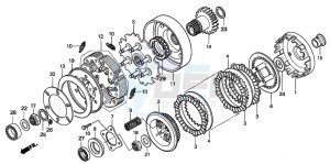 TRX500FM drawing CLUTCH