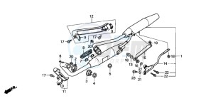 VT600CD drawing EXHAUST MUFFLER