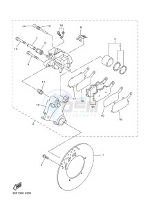 FZ8-N FZ8 (NAKED) 800 (2SH7) drawing REAR BRAKE CALIPER