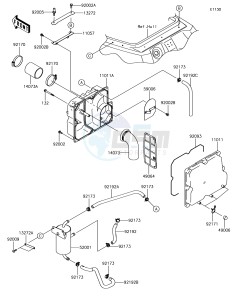 JET SKI SX-R JS1500AJF EU drawing Air Cleaner