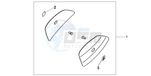 CBF1000T drawing 29 LITRE PANNIER COLOUR PANEL SET Y-200P