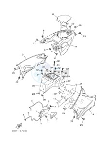 YFM700FWAD GRIZZLY 700 (B1AT) drawing SIDE COVER