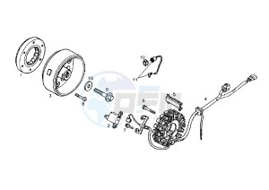 SENDA R - 125 drawing FLYWHEEL MAGNETO