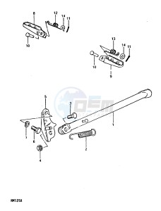 RM125 1999 drawing STAND - FOOTREST