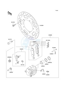 VN 900 D[VULCAN 900 CLASSIC LT] (6F-9F) D7F drawing FRONT BRAKE