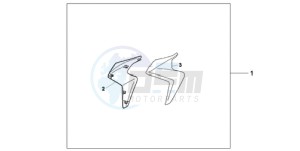 CB1000R9 Australia - (U) drawing KIT TIT. RADIATOR SHROUD