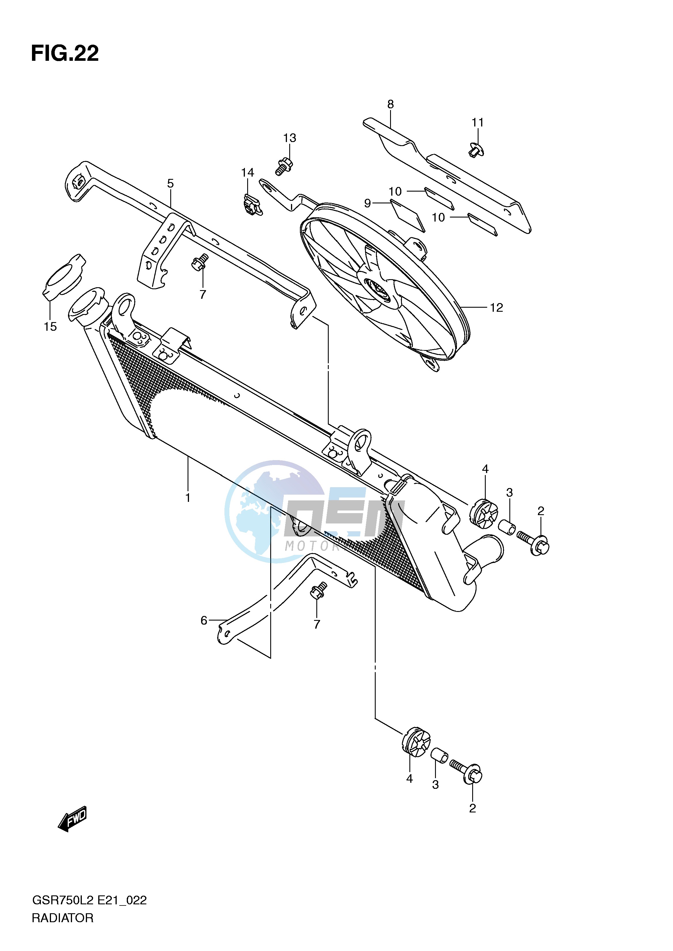 RADIATOR (GSR750AL2 E24)