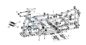 QUAD RAIDER 600 LONG CHASSIS drawing FRAME