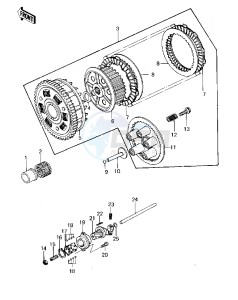 KZ 1000 A [KZ1000] (A3-A4) [KZ1000] drawing CLUTCH -- 79-80 A3_A3A_A4- -