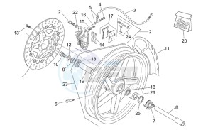 RS 125 Tuono drawing Front wheel