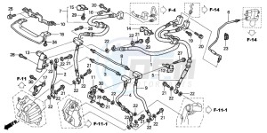 ST1300A drawing FRONT BRAKE HOSE (ST1300)