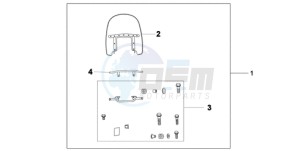 VT750CA9 KO / MK ST drawing CUSTOM WINDSHIELD