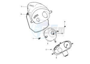 Zip 50 4T drawing Headlight - Meters