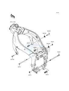 NINJA_ZX-6R_ABS ZX636FEF FR GB XX (EU ME A(FRICA) drawing Engine Mount