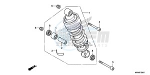 CB1000RF CB1000R 2ED drawing REAR CUSHION