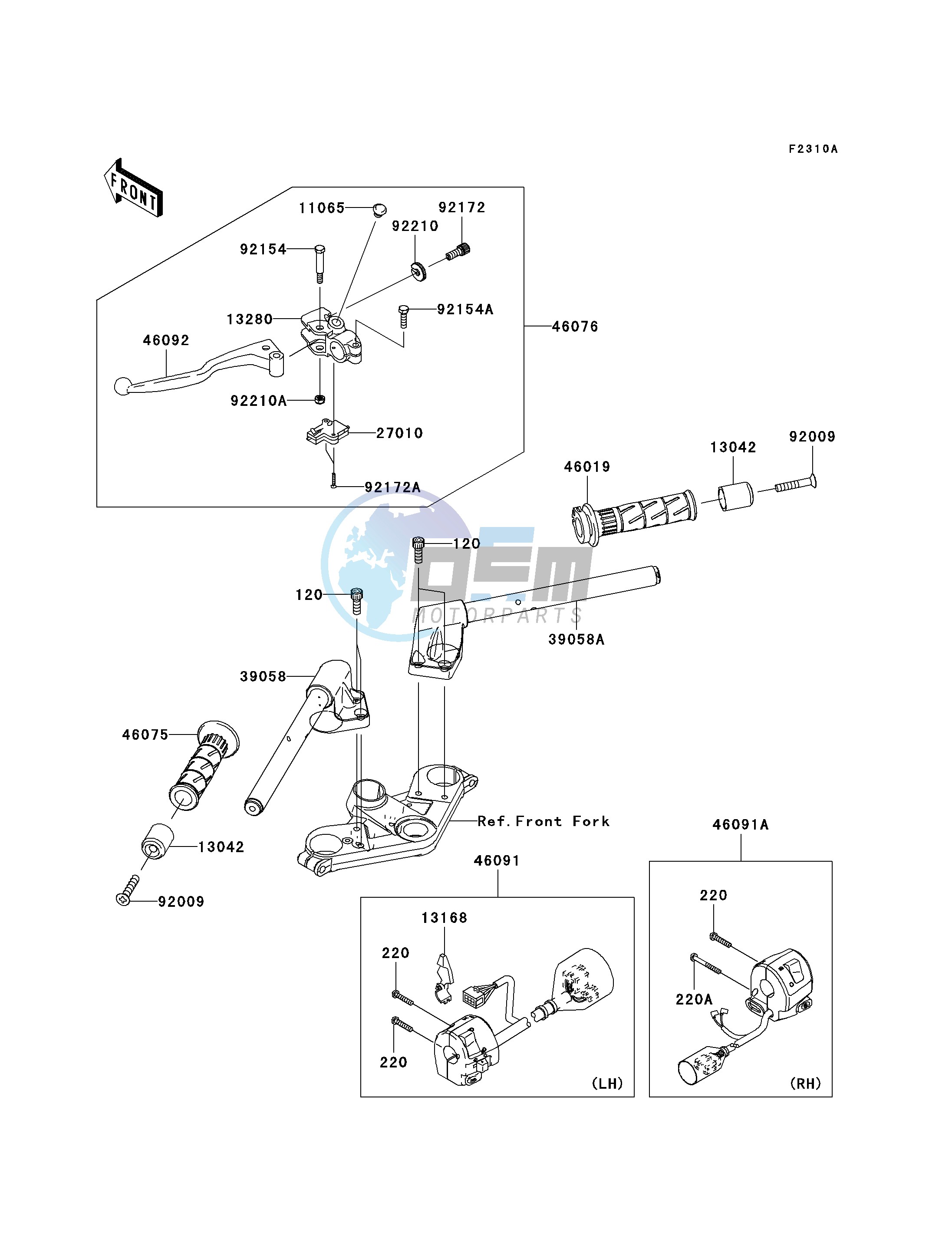 HANDLEBAR-- J9F_J9FA- -