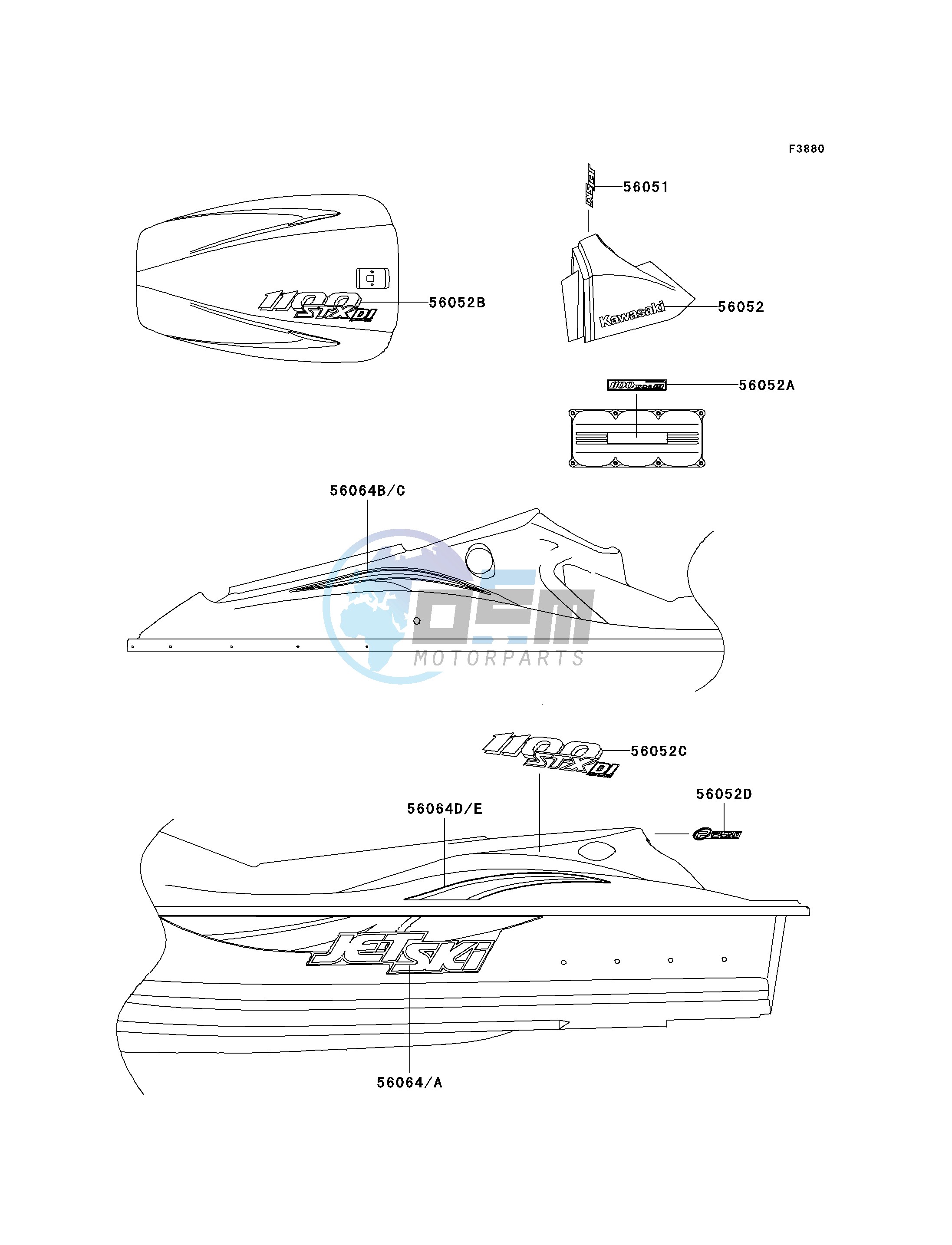 DECALS-- JT1100-F1- -