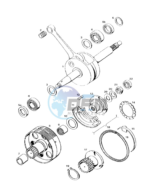 Crankshaft-clutch