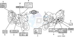 VFR8009 Europe Direct - (ED / MME) drawing CAUTION LABEL