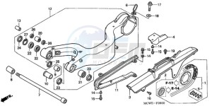 VFR8009 U / MME TWO drawing SWINGARM