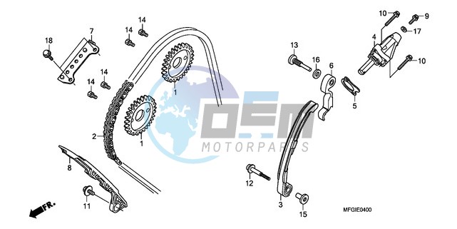 CAM CHAIN/TENSIONER