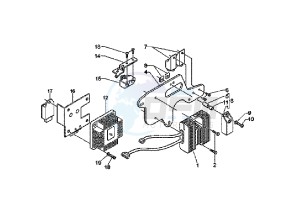 X9 EVOLUTION 500 drawing Controler fuel injection