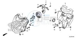 NC700SDE NC700SD 2ED - (2ED) drawing HEADLIGHT