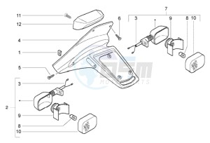 NRG 50 power DD drawing Rear tail lamp