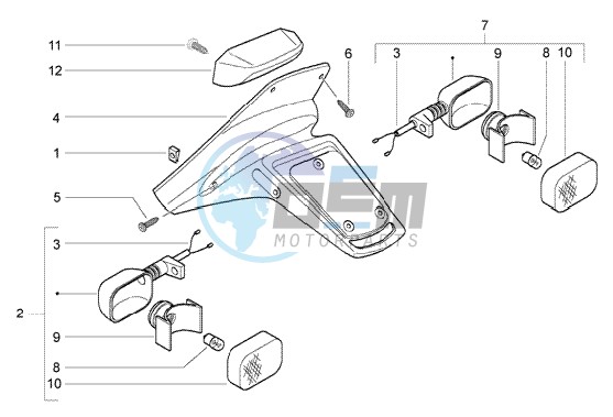 Rear tail lamp