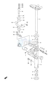 DF 20A drawing Swivel Bracket Tiller Handle w/Power Tilt