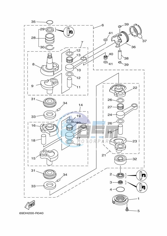 CRANKSHAFT--PISTON