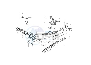 YP E MAJESTY 125 drawing CAMSHAFT- CHAIN