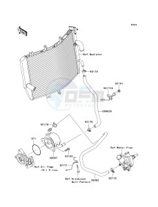 ZX 1000 D [NINJA ZX-10R] (D6F-D7FA) D7FA drawing OIL COOLER