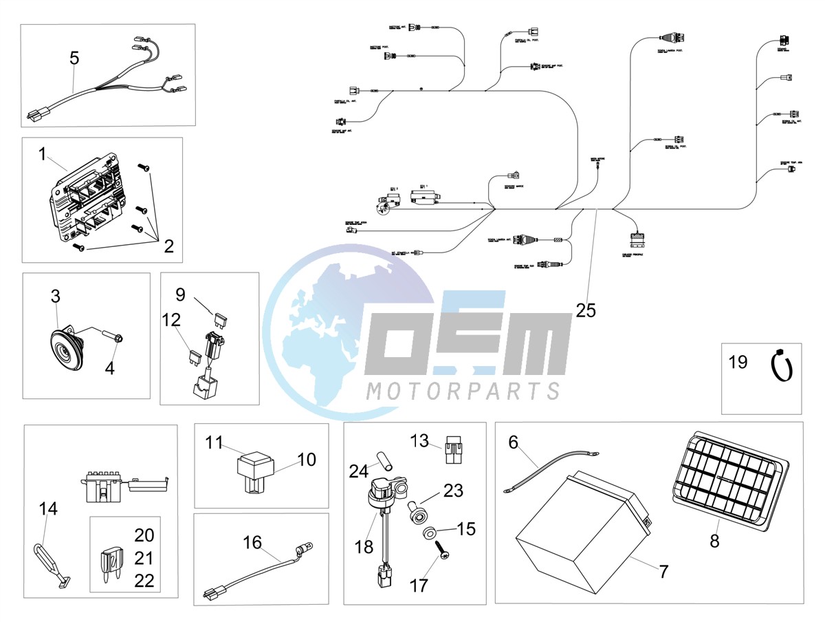 Rear electrical system