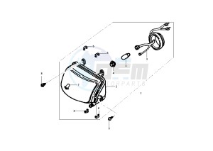 XC CYGNUS R 125 drawing HEADLIGHT